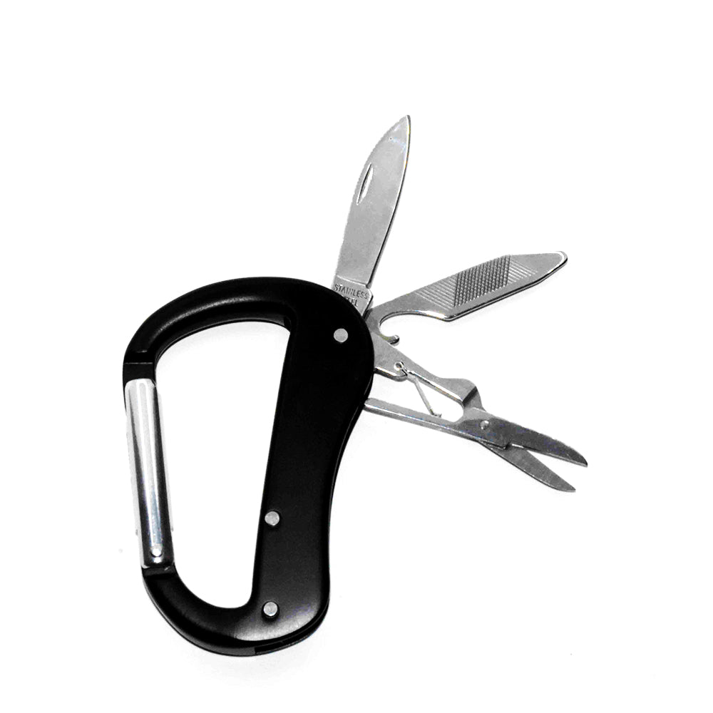 Multifunctional Carabiner Pocket Knife – Outdoor Survival Gear & Camping Accessories