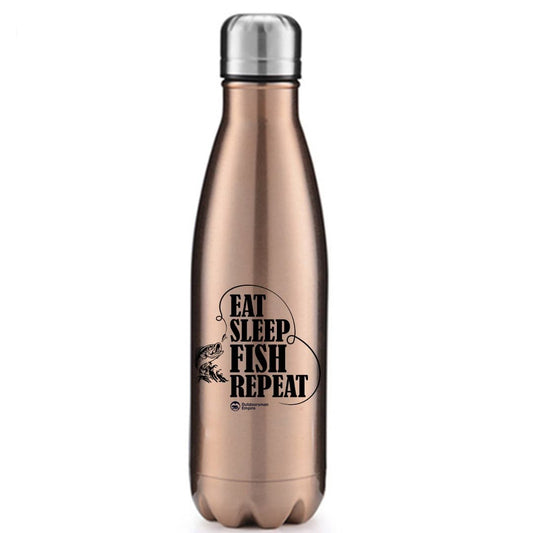 Eat Sleep Fish Repeat 17oz Stainless Steel Water Bottle – Fishing Accessories