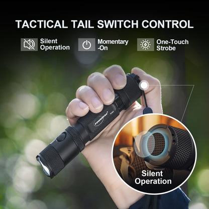 M5 Gen3 EDC High Power Flashlight – 2,030 Lumen Camping Gear