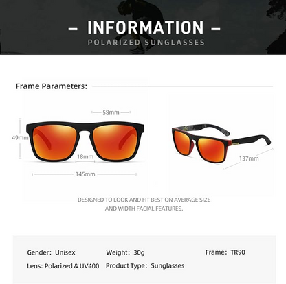 Square Polarized Sunglasses – Outdoor Sports & Camping Gear for Men & Women
