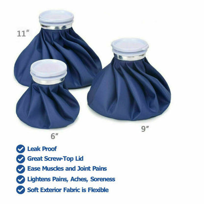 3-Pack Reusable Ice Bags – Cold Relief for Outdoor Sports & Camping Injuries