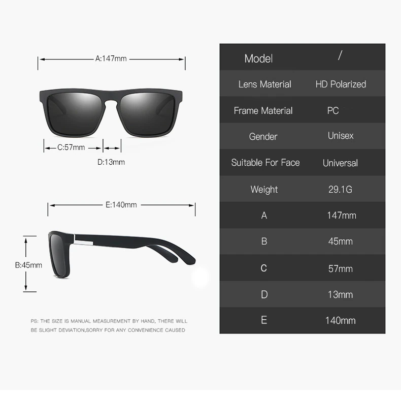 Square Polarized Sunglasses – Outdoor Sports & Camping Gear for Men & Women