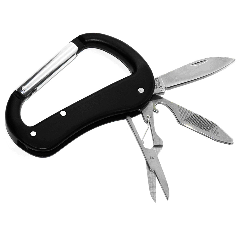 Multifunctional Carabiner Pocket Knife – Outdoor Survival Gear & Camping Accessories