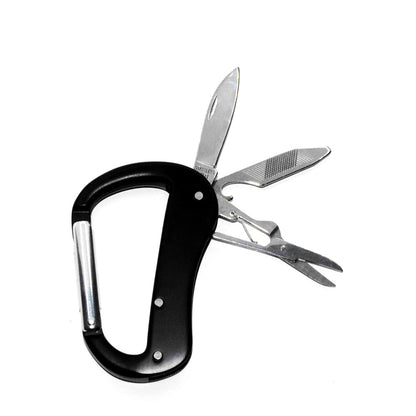 Multifunctional Carabiner Pocket Knife – Outdoor Survival Gear & Camping Accessories