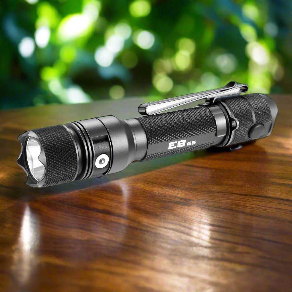 E9 GEN5 Tactical EDC Flashlight – 3,000 Lumen Long Throw Outdoor Survival Gear