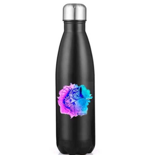 Watercolor Fishing Stainless Steel Water Bottle – Outdoor Fishing Accessories