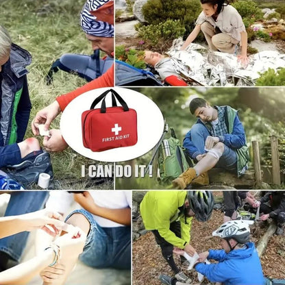 173-Piece Large First Aid Kit – Portable Outdoor Camping & Hiking Emergency Kit