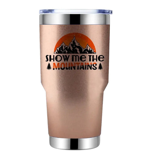 Hiking Show Me The Mountains 30oz Insulated Tumbler – Hiking Essentials