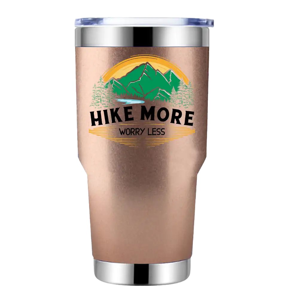 Hike More Worry Less 30oz Insulated Tumbler – Hiking Essentials