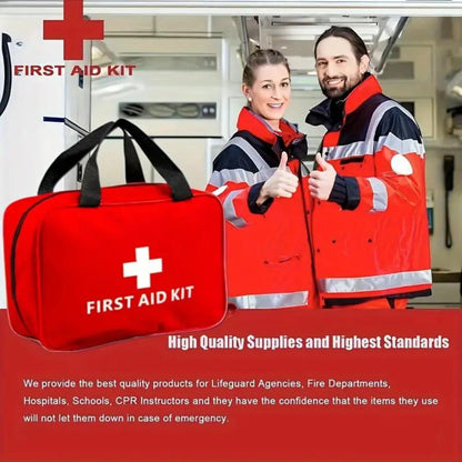 173-Piece Large First Aid Kit – Portable Outdoor Camping & Hiking Emergency Kit