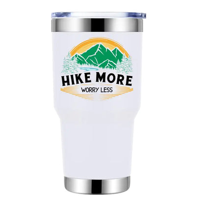 Hike More Worry Less 30oz Insulated Tumbler – Hiking Essentials
