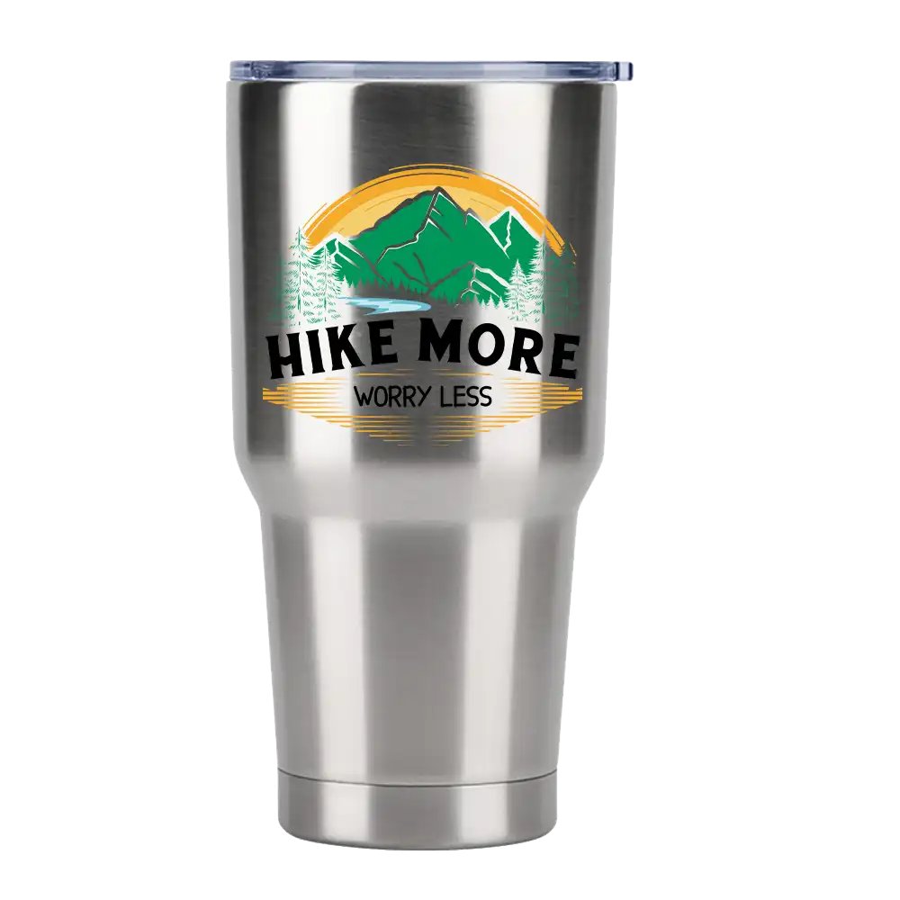 Hike More Worry Less 30oz Insulated Tumbler – Hiking Essentials