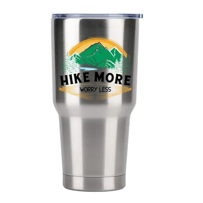 Hike More Worry Less 30oz Insulated Tumbler – Hiking Essentials