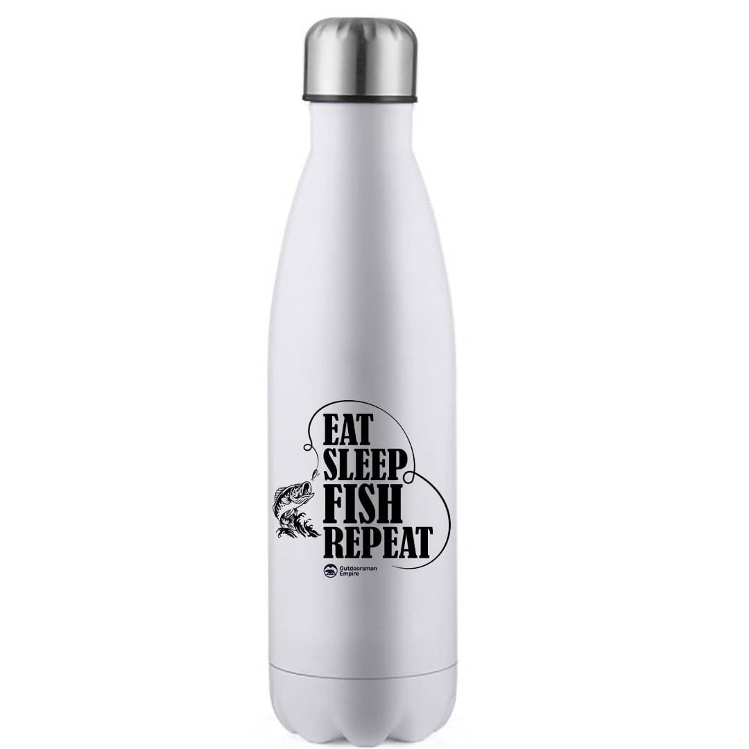 Eat Sleep Fish Repeat 17oz Stainless Steel Water Bottle – Fishing Accessories