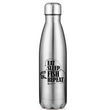 Eat Sleep Fish Repeat 17oz Stainless Steel Water Bottle – Fishing Accessories