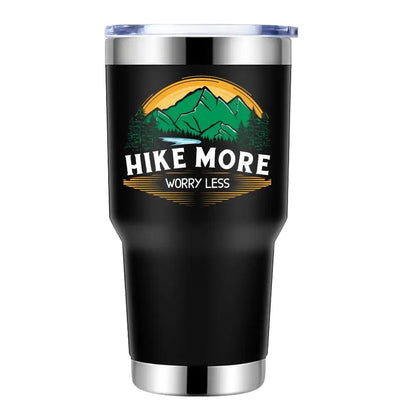 Hike More Worry Less 30oz Insulated Tumbler – Hiking Essentials