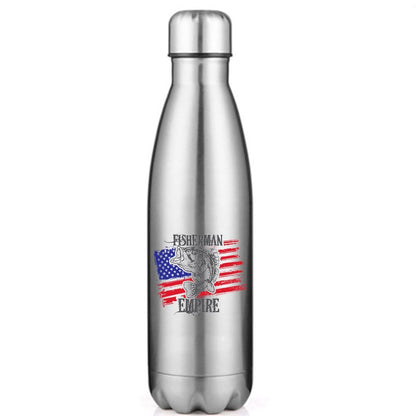 Fisherman American Empire 17oz Stainless Steel Water Bottle – Fishing Accessories