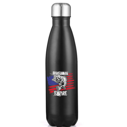 Fisherman American Empire 17oz Stainless Steel Water Bottle – Fishing Accessories