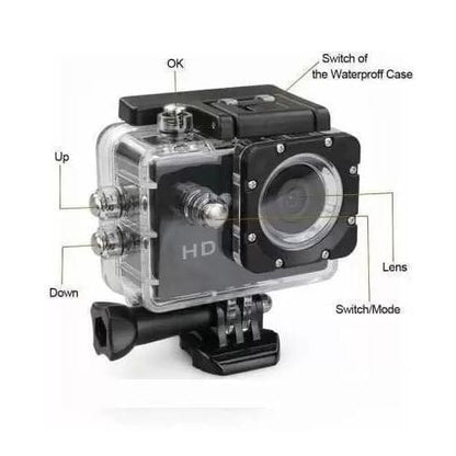 1080p Waterproof Action Camera – Outdoor Camping & Adventure Gear
