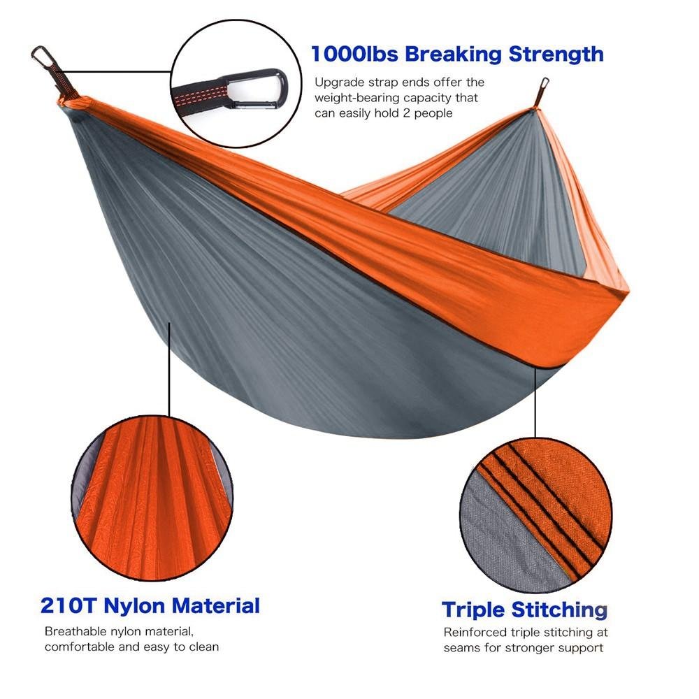 Portable Camping Hammock Set – Double & Single Outdoor Hammock
