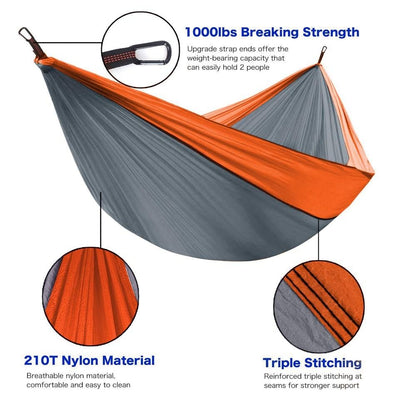 Portable Camping Hammock Set – Double & Single Outdoor Hammock