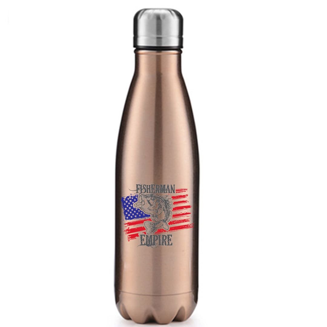 Fisherman American Empire 17oz Stainless Steel Water Bottle – Fishing Accessories