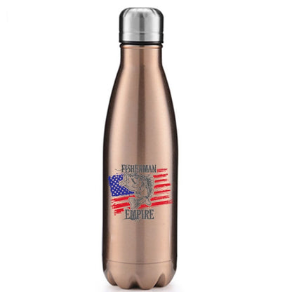 Fisherman American Empire 17oz Stainless Steel Water Bottle – Fishing Accessories