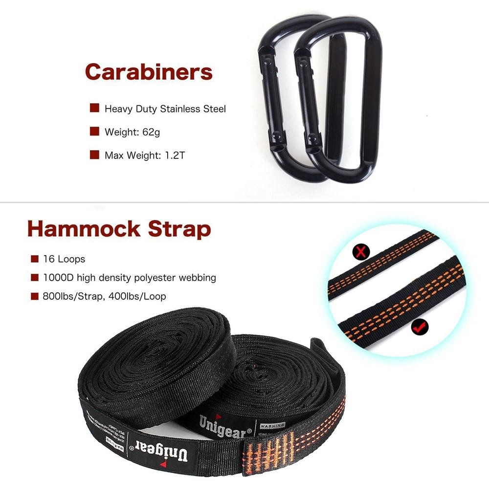 Portable Camping Hammock Set – Double & Single Outdoor Hammock