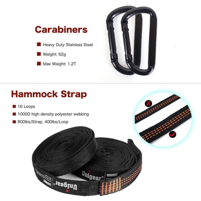 Portable Camping Hammock Set – Double & Single Outdoor Hammock